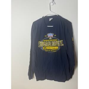 Michigan Football Long Sleeve Vintage Sugar Bowl Size XL Sugar Bowl January 2012